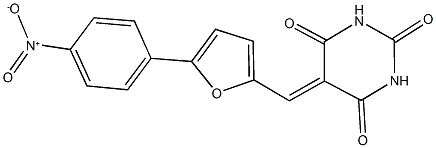 5-[(5-{4-nitrophenyl}-2-furyl)methylene]-2,4,6(1H,3H,5H)-pyrimidinetrione|