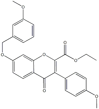 ethyl 7-[(3-methoxybenzyl)oxy]-3-(4-methoxyphenyl)-4-oxo-4H-chromene-2-carboxylate