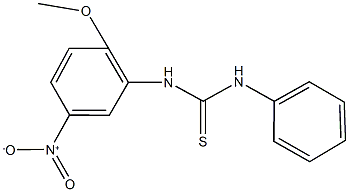 N-{5-nitro-2-methoxyphenyl}-N'-phenylthiourea,,结构式