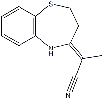 2-(2,3-dihydro-1,5-benzothiazepin-4(5H)-ylidene)propanenitrile