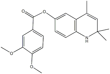 2,2,4-trimethyl-1,2-dihydro-6-quinolinyl 3,4-dimethoxybenzoate|