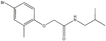 2-(4-bromo-2-methylphenoxy)-N-isobutylacetamide Structure