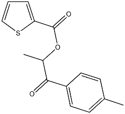 1-methyl-2-(4-methylphenyl)-2-oxoethyl thiophene-2-carboxylate