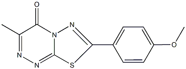 7-(4-methoxyphenyl)-3-methyl-4H-[1,3,4]thiadiazolo[2,3-c][1,2,4]triazin-4-one Structure