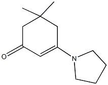 5,5-dimethyl-3-(1-pyrrolidinyl)-2-cyclohexen-1-one Structure