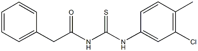 N-(3-chloro-4-methylphenyl)-N'-(phenylacetyl)thiourea