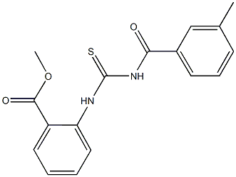 methyl 2-({[(3-methylbenzoyl)amino]carbothioyl}amino)benzoate|