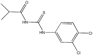 N-(3,4-dichlorophenyl)-N'-isobutyrylthiourea Struktur