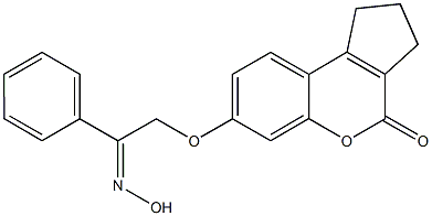 7-[2-(hydroxyimino)-2-phenylethoxy]-2,3-dihydrocyclopenta[c]chromen-4(1H)-one Structure