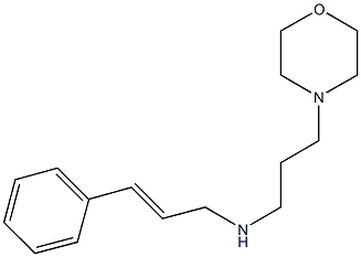 N-cinnamyl-N-[3-(4-morpholinyl)propyl]amine Structure