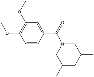1-(3,4-dimethoxybenzoyl)-3,5-dimethylpiperidine