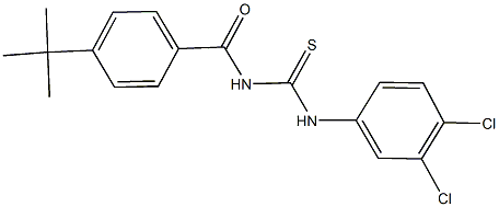 N-(4-tert-butylbenzoyl)-N'-(3,4-dichlorophenyl)thiourea Structure