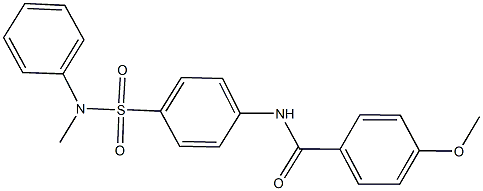 4-methoxy-N-{4-[(methylanilino)sulfonyl]phenyl}benzamide