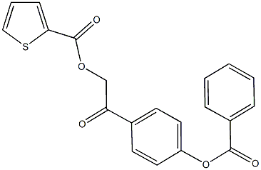 2-[4-(benzoyloxy)phenyl]-2-oxoethyl 2-thiophenecarboxylate