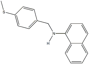 N-[4-(methylsulfanyl)benzyl]-N-(1-naphthyl)amine Structure