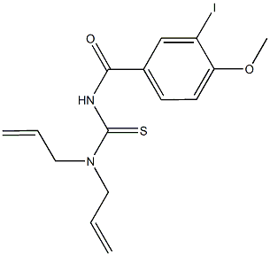 N,N-diallyl-N'-(3-iodo-4-methoxybenzoyl)thiourea Structure