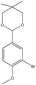 2-bromo-4-(5,5-dimethyl-1,3-dioxan-2-yl)phenyl methyl ether Structure