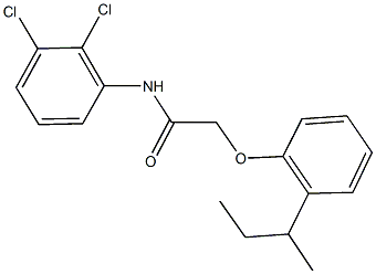 2-(2-sec-butylphenoxy)-N-(2,3-dichlorophenyl)acetamide Structure