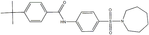 N-[4-(azepan-1-ylsulfonyl)phenyl]-4-tert-butylbenzamide Structure