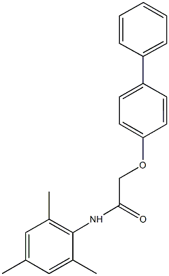 2-([1,1'-biphenyl]-4-yloxy)-N-mesitylacetamide 结构式