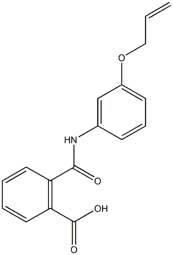 2-{[3-(allyloxy)anilino]carbonyl}benzoic acid,,结构式