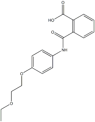 2-{[4-(2-ethoxyethoxy)anilino]carbonyl}benzoic acid Struktur
