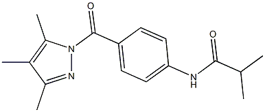 2-methyl-N-{4-[(3,4,5-trimethyl-1H-pyrazol-1-yl)carbonyl]phenyl}propanamide