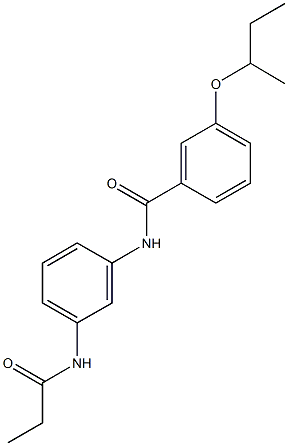 3-(sec-butoxy)-N-[3-(propionylamino)phenyl]benzamide Structure