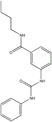 3-[(anilinocarbonyl)amino]-N-butylbenzamide Structure