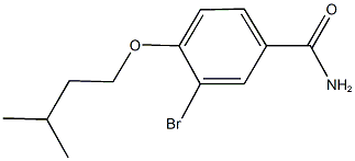 3-bromo-4-(isopentyloxy)benzamide Structure