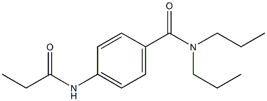 4-(propionylamino)-N,N-dipropylbenzamide,,结构式