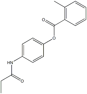 4-(propionylamino)phenyl 2-methylbenzoate 结构式