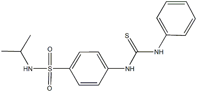 4-[(anilinocarbothioyl)amino]-N-isopropylbenzenesulfonamide Structure