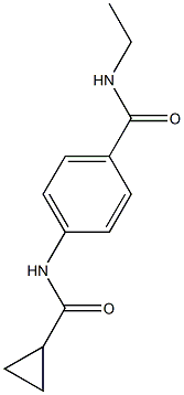 4-[(cyclopropylcarbonyl)amino]-N-ethylbenzamide,,结构式