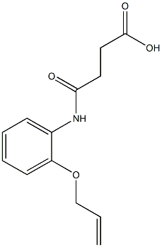 4-[2-(allyloxy)anilino]-4-oxobutanoic acid 化学構造式