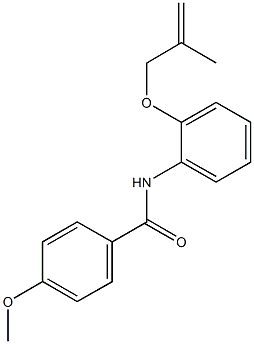 4-methoxy-N-{2-[(2-methyl-2-propenyl)oxy]phenyl}benzamide Structure