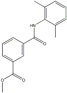  methyl 3-[(2,6-dimethylanilino)carbonyl]benzoate