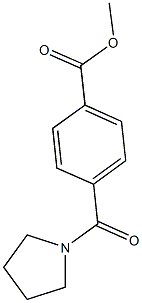 methyl 4-(1-pyrrolidinylcarbonyl)benzoate,,结构式
