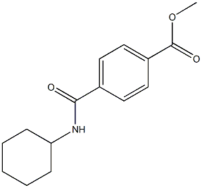 methyl 4-[(cyclohexylamino)carbonyl]benzoate,,结构式