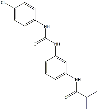  N-(3-{[(4-chloroanilino)carbonyl]amino}phenyl)-2-methylpropanamide