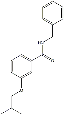 N-benzyl-3-isobutoxybenzamide,,结构式