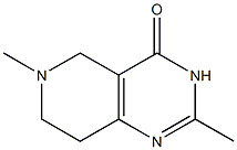 2,6-Dimethyl-5,6,7,8-tetrahydropyrido[4,3-d]pyrimidin-4(3H)-one Struktur