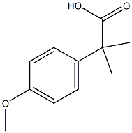 2-(4-Methoxyphenyl)-2-methylpropanoic acid Struktur
