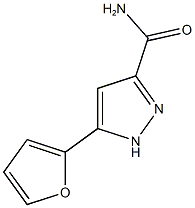 5-(2-Furyl)-1H-pyrazole-3-carboxamide,,结构式