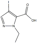 1-ethyl-4-iodo-1H-pyrazole-5-carboxylic acid Structure