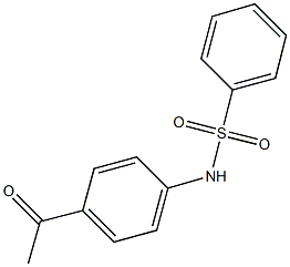N-(4-acetylphenyl)benzenesulfonamide Structure