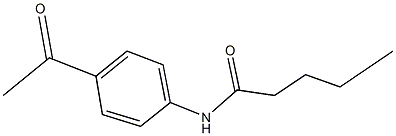 N-(4-acetylphenyl)pentanamide Struktur