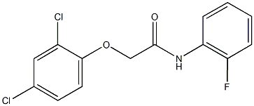 2-(2,4-dichlorophenoxy)-N-(2-fluorophenyl)acetamide Structure