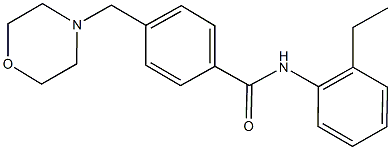 N-(2-ethylphenyl)-4-(4-morpholinylmethyl)benzamide Structure