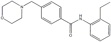 N-(2-ethylphenyl)-4-(4-morpholinylmethyl)benzamide 化学構造式